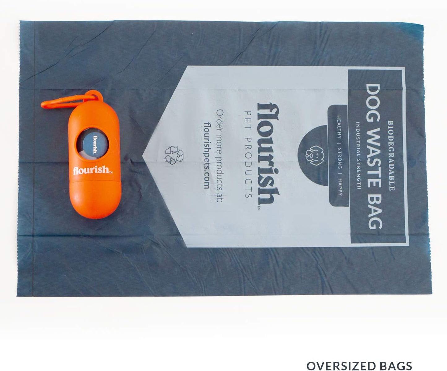 Dog Waste Poop Bags | Biodegradable & Environmentally Friendly | 1 MIL Thickness, Twice as Strong | Leak-Proof Industrial Strength | Includes Dispenser + 6 Rolls