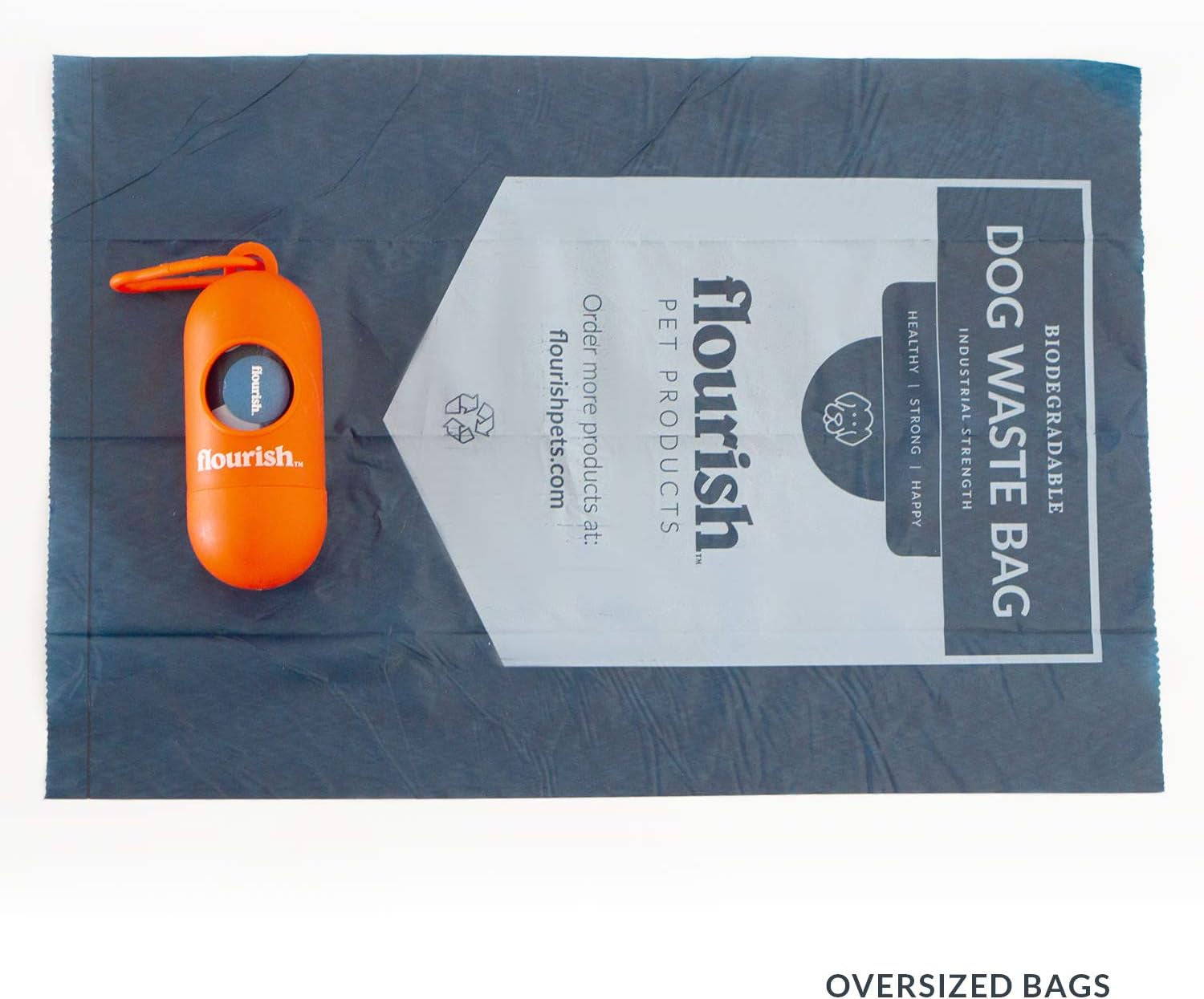 Dog Waste Poop Bags | Biodegradable & Environmentally Friendly | 1 MIL Thickness, Twice as Strong | Leak-Proof Industrial Strength | Includes Dispenser + 6 Rolls