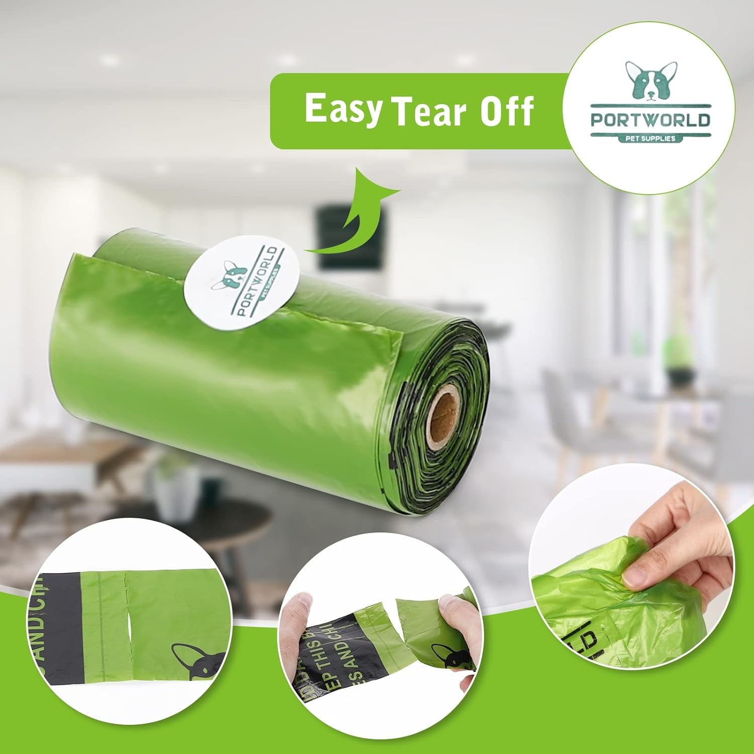 Dog Poop Bag (360 Count), Dogs Bags for Poop, 9X13 Inches Leak-Proof Dog Waste Bags Refills Rolls with 1 Holder (Unscented)