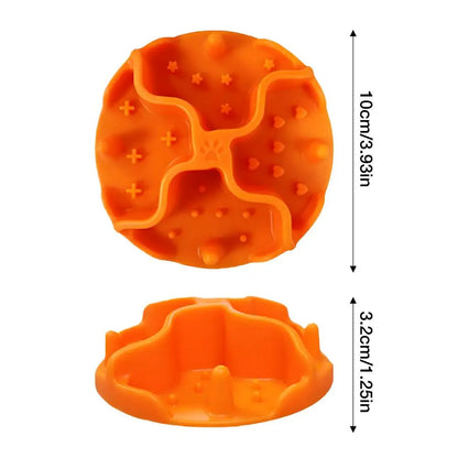 Dogs Slow Feeding Mat Slow Food Pad with Suction Cup Dog Crate Lick Pads Slow Feeder Lick Pad Crate Training Toy for Medium Dog