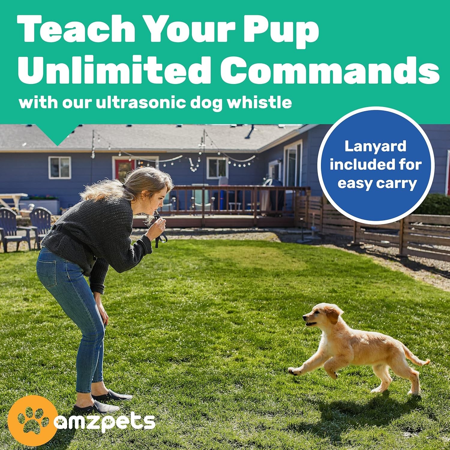 Dog Training Set, Puppy Supplies Starter Kit with Dogs Clicker, Treat Pouch Bag, Housetraining Door Bells, Ultrasonic Whistle, for Teaching Pet Commands, Bark Control, and Potty Training